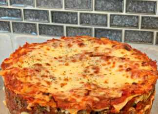 Λαζάνια με κιμά και τυρί σε φόρμα