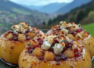 ψητά μήλα με μέλι φέτα