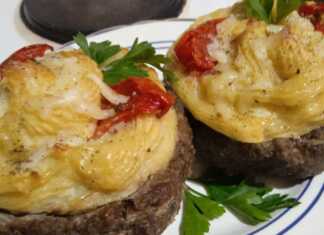 Μπιφτεκοφωλιές με πουρέ πατάτας