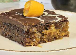 Πορτοκαλόπιτα με Σιρόπι απο Μελομακάρονα