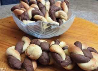 Δίχρωμα κουλουράκια πορτοκαλιού