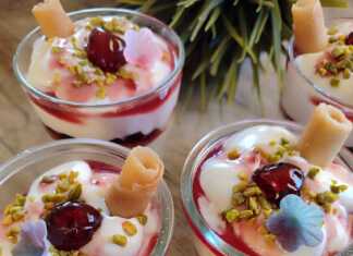 γλυκάκι με μπισκότο κρέμα και μαρμελάδα