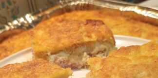 Κανταΐφι με Τυριά και Ζαμπόν