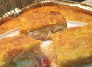 Κανταΐφι με Τυριά και Ζαμπόν