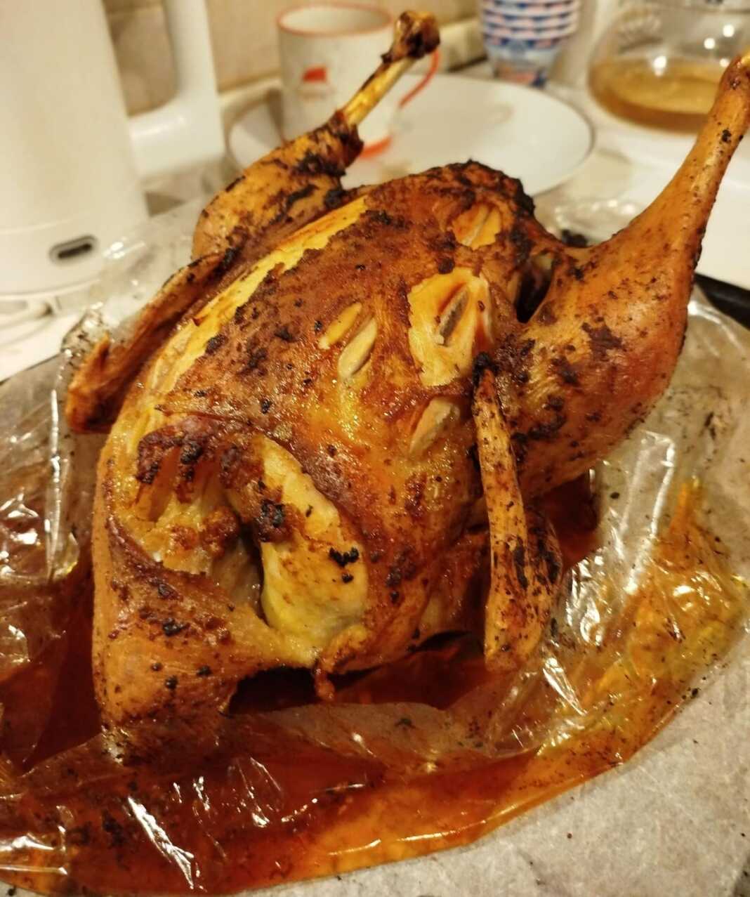 kotopoulo sakoula Σπιτικό κοτόπουλο με δαμάσκηνα