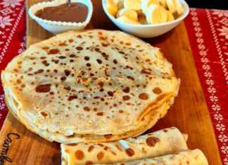 Κρέπες με σοκολάτα και μπανάνες Κρέπες με σοκολάτα και μπανάνες