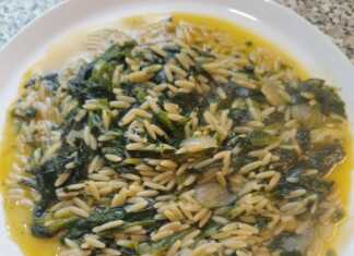 Κριθαρότο με Σπανάκι