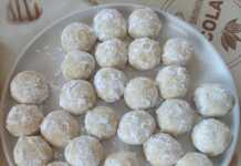 μπισκότα χιονόμπαλες