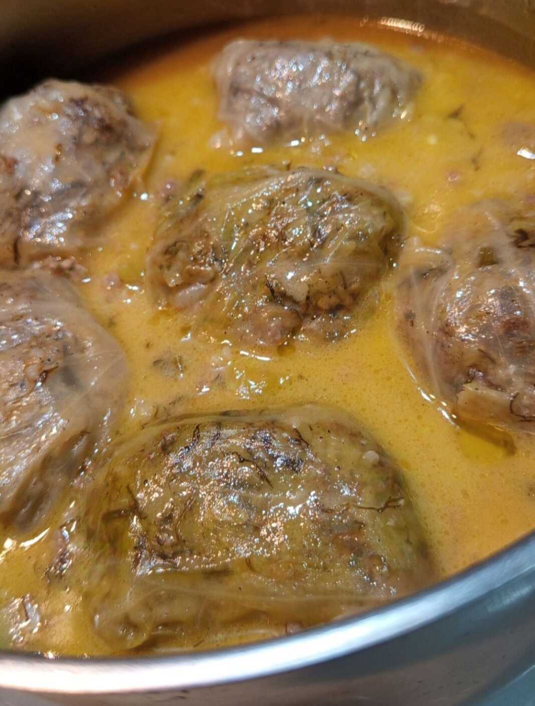 Λαχανοντολμάδες με λάχανο τουρσί