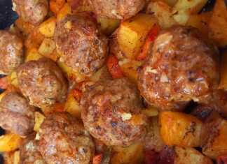 μπιφτέκια με πατάτες στο φούρνο