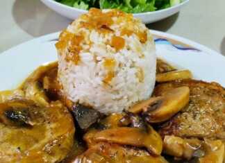 Ψαρονέφρι με μανιτάρια