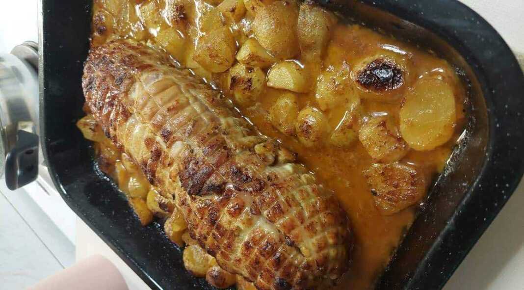 rolo kotopoulo me saltsa veloute Ρολό Κοτόπουλο με Πατάτες Baby