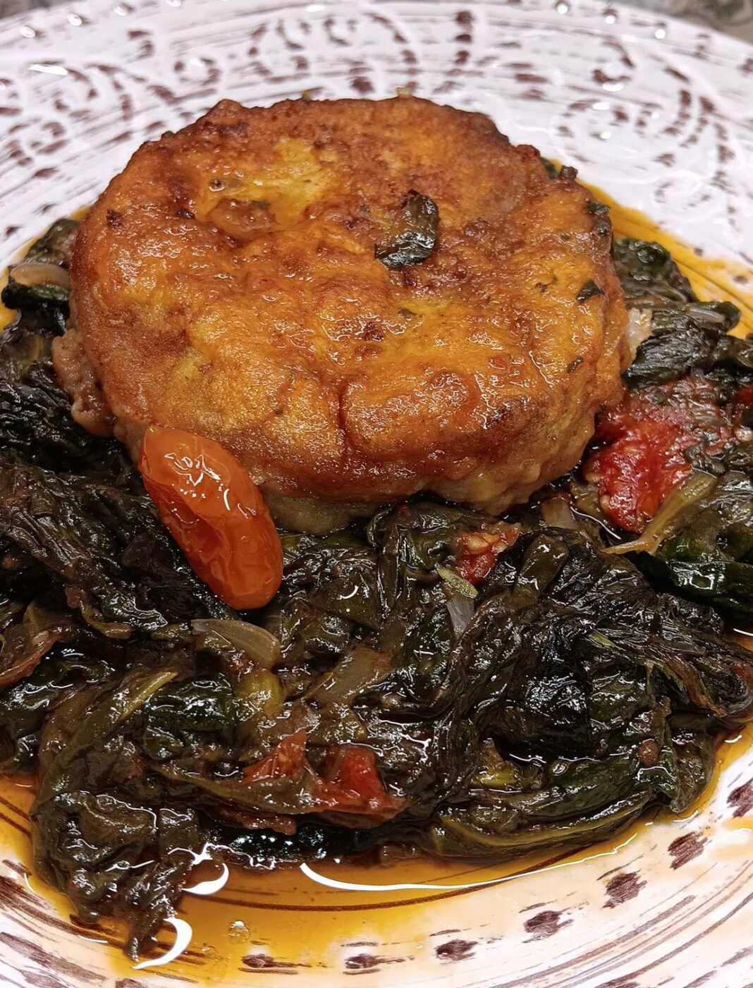 Βακαλάος με σπανάκι στο φούρνο