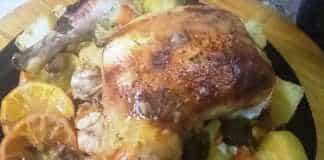 Κοτόπουλο στην γάστρα με λαχανικά