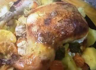 Κοτόπουλο στην γάστρα με λαχανικά