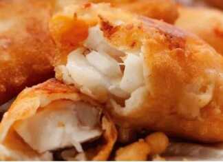 Τηγανητό ψάρι φιλετο σε κουρκουτι