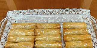 Μπαγκλαβαδάκια φλογέρες Μπαγκλαβαδάκια