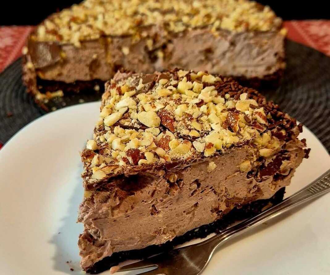 cheesecake sokolata Cheesecake σοκολάτας