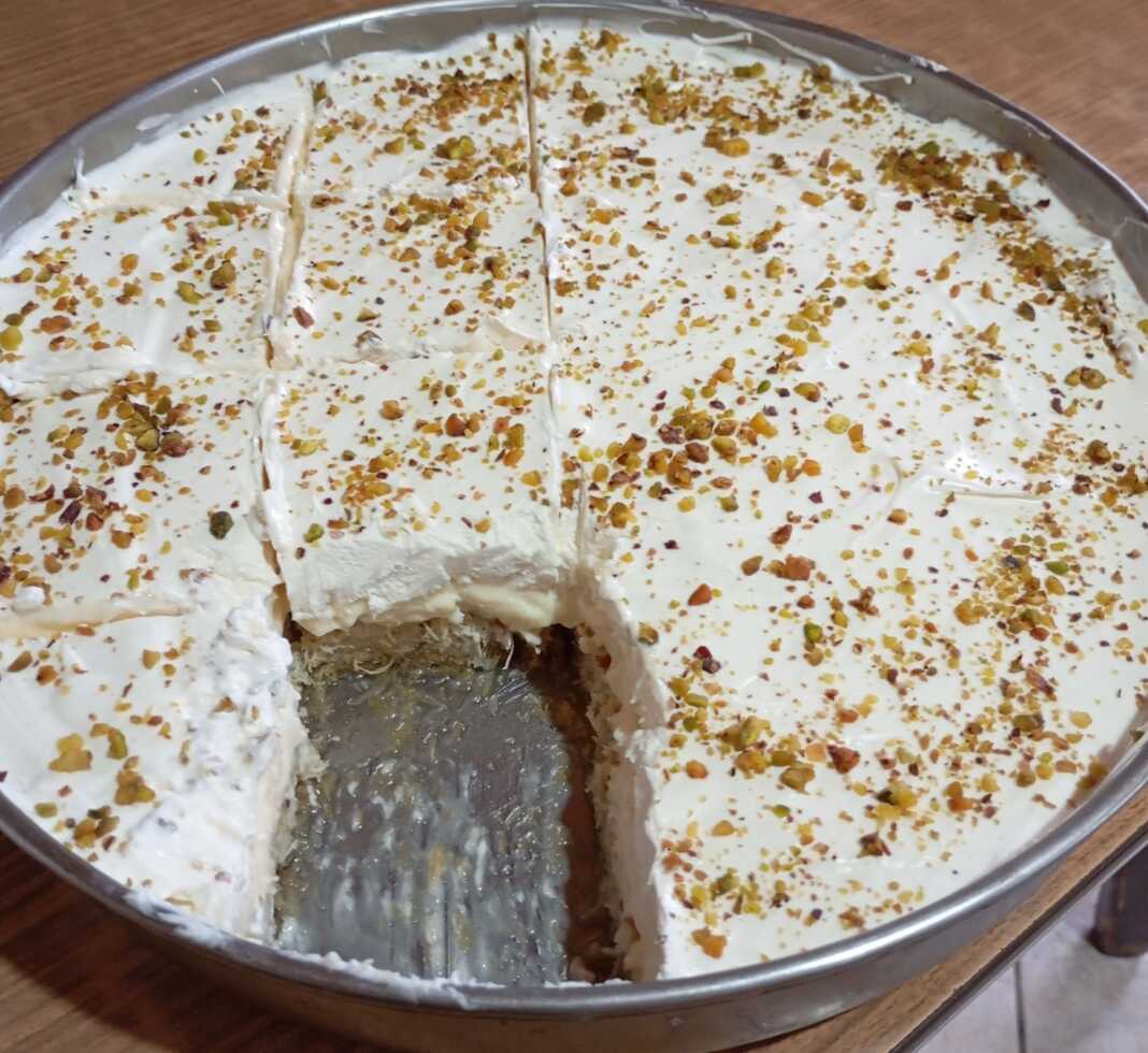 Εκμέκ Κανταΐφι με Μαστίχα Χίου