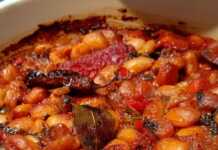 Γίγαντες στο φούρνο με λαχανικά και ντομάτα