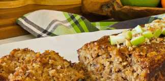 κέικ με μήλο και καρύδια