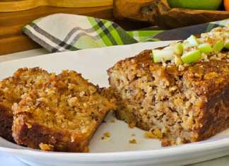 κέικ με μήλο και καρύδια