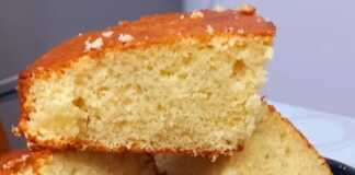 Κέικ Γιαουρτιού με Κανέλα και Χυμό Πορτοκαλιού