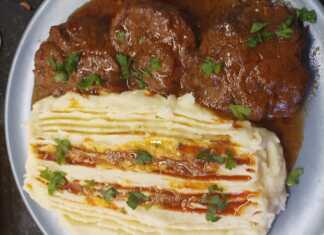 Μοσχαράκι με Πουρέ Πατάτας