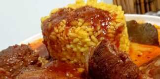 μοσχάρι κοκκινιστό με μελιτζάνες