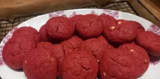 Μπισκότα Red Velvet μπισκότα Red Velvet