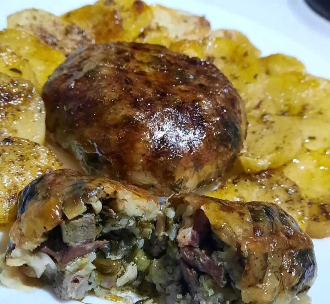 Σαρμάς με αρνίσια συκωταριά