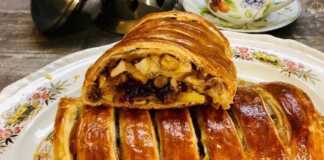 σφολιάτα με γέμιση μήλων