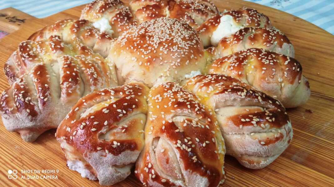 tiropsomo margarita τυρόψωμο-Μαργαρίτα