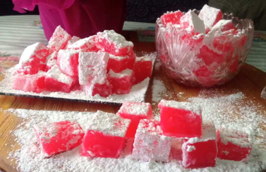 λουκούμια τριαντάφυλλο