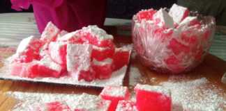 λουκούμια τριαντάφυλλο