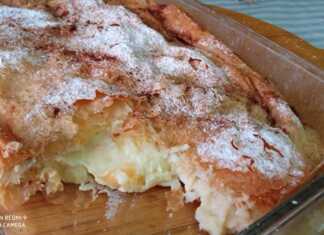 Μπουγάτσα με κρέμα χωρίς αβγά