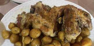 Αρνάκι με πατάτες στο φούρνο