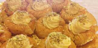 Λαχταριστές φωλίτσες γεμισμένες με κρέμα