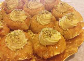 Λαχταριστές φωλίτσες γεμισμένες με κρέμα