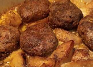 Κεφτέδες με πατάτες στο φούρνο