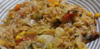 κριθαράκι με λαχανικά