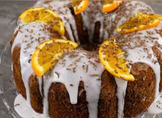 νηστίσιμο κέικ πορτοκαλιού και σοκολάτας