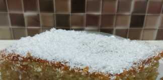 Παντεσπάνι καρύδας με στέβια