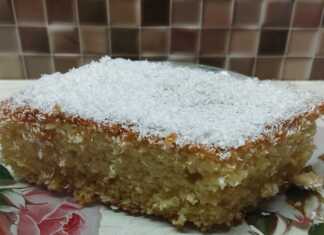 Παντεσπάνι καρύδας με στέβια