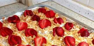 Πάστα αμυγδάλου με φράουλες!!!!! 🍓 Πάστα αμυγδάλου με φράουλες