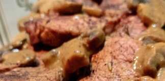 Χοιρινό ψαρονέφρι με σάλτσα μανιταριών