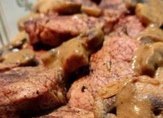 Χοιρινό ψαρονέφρι με σάλτσα μανιταριών