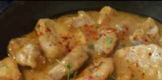 Ψαρονέφρι με σάλτσα λεμονιού