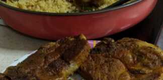 Ρύζι στο φούρνο με χοιρινές μπριζόλες