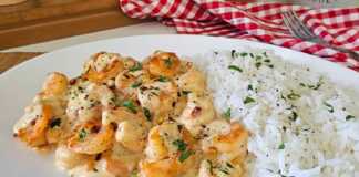 Γαρίδες σε σάλτσα σκόρδου